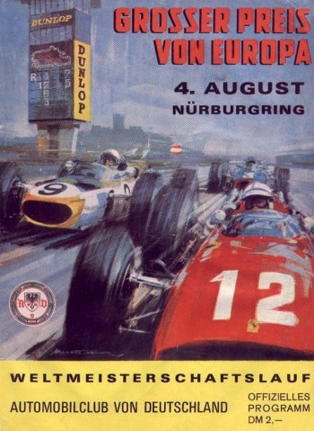 GP. F1 Alemania 1968 Poster del Gran Premio