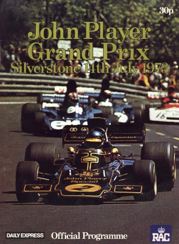 GP. F1 Gran Bretaña 1973 Poster del Gran Premio