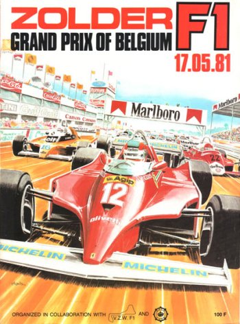 GP: F1 de Bélgica de 1981 Poster del Gran Premio