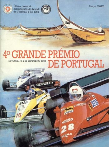 GP. F1 Portugal 1984 Poster del Gran Premio