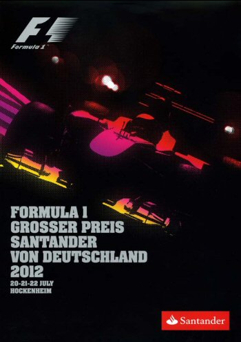 GP. F1 Alemania 2012 Poster del Gran Premio