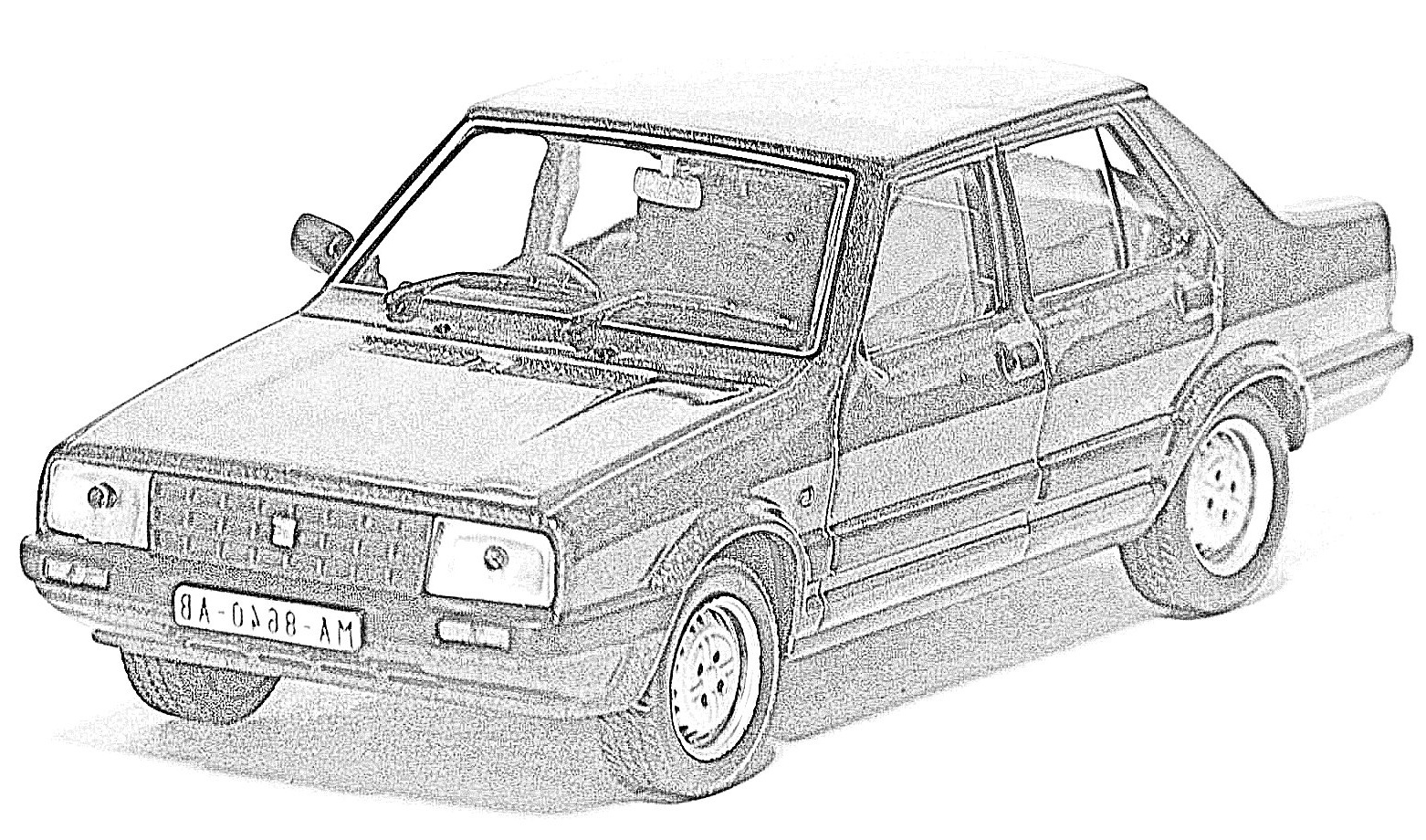 dibujo del coche