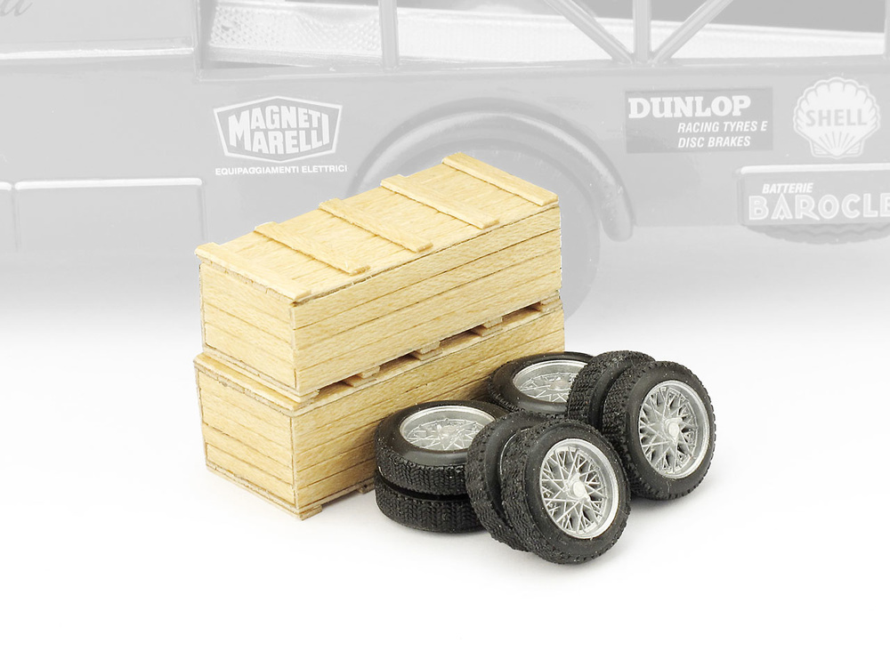 2 cajas con 2 juegos neumáticos Ferrari F156 (1961) Brumm F085 1/43 