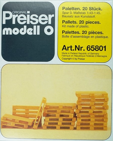 Accesorio Palets en kit Preiser 1/43 