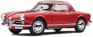 Alfa Romeo Giulietta 1300 Spider (1962) Autoart 1/18 Rojo 