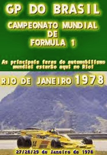 Poster del GP. F1 de Brásil de 1978 