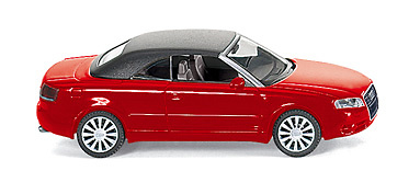 Audi A4 Cabriolet Cerrado Wiking 1/87 Rojo 