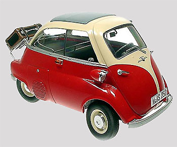 Premium Classixxs 0308709 BMW Isetta 250 Export Color: Blanco-Rojo