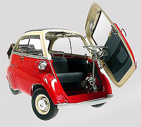 Premium Classixxs 0308709 BMW Isetta 250 Export Color: Blanco-Rojo