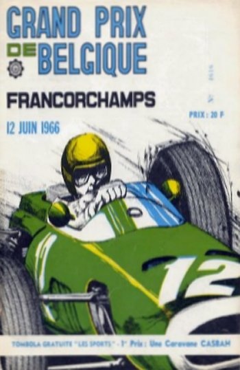 Poster GP. F1 Bélgica 1966 