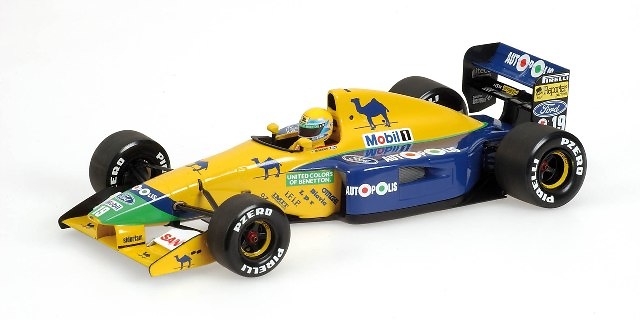 Benetton B191 nº 19 Roberto Moreno (1991) Minichamps 100910019 1/18 