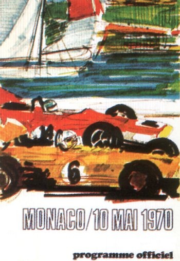 Poster del GP. F1 de Mónaco de 1970 