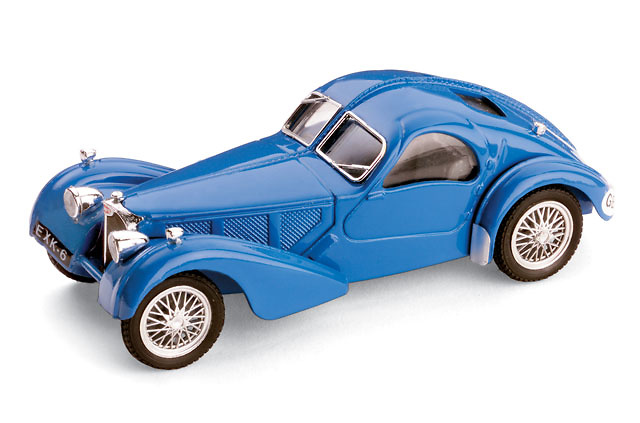 Bugatti 57SC Atlantic (1938) Brumm 1/43 Azul Francia Molde Antiguo 