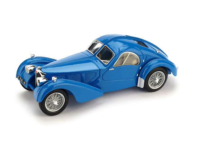 Bugatti 57SC Atlantic (1938) Brumm 1/43 Azul Francia Molde actualizado 2010 