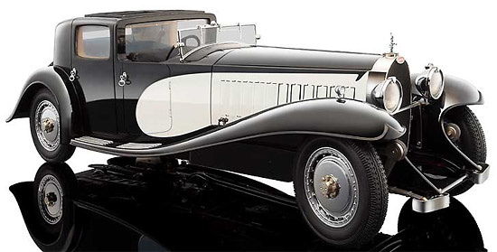 Bugatti Tipo 41 Royale Coupe de Ville (1930) BAUER 1/18 Negro - Gris 