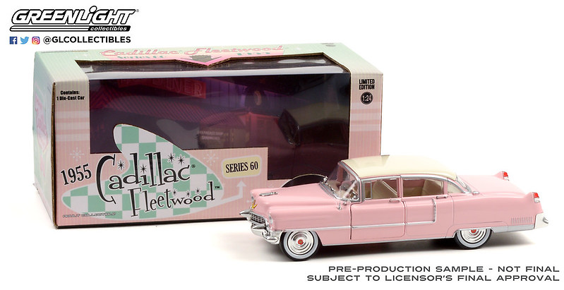 Cadillac Fleetwood Serie 60 (1955) Rosa Greenlight 84098 1/24 