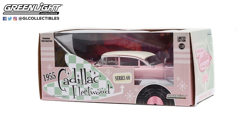 Cadillac Fleetwood Serie 60 (1955) Rosa Greenlight 84098 1/24 