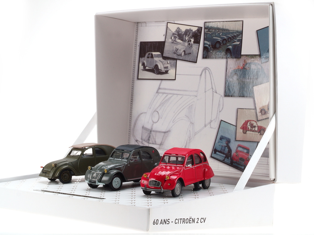 Caja conmemorativa 60 años del 2CV nº 2 Norev 151351 1/43 