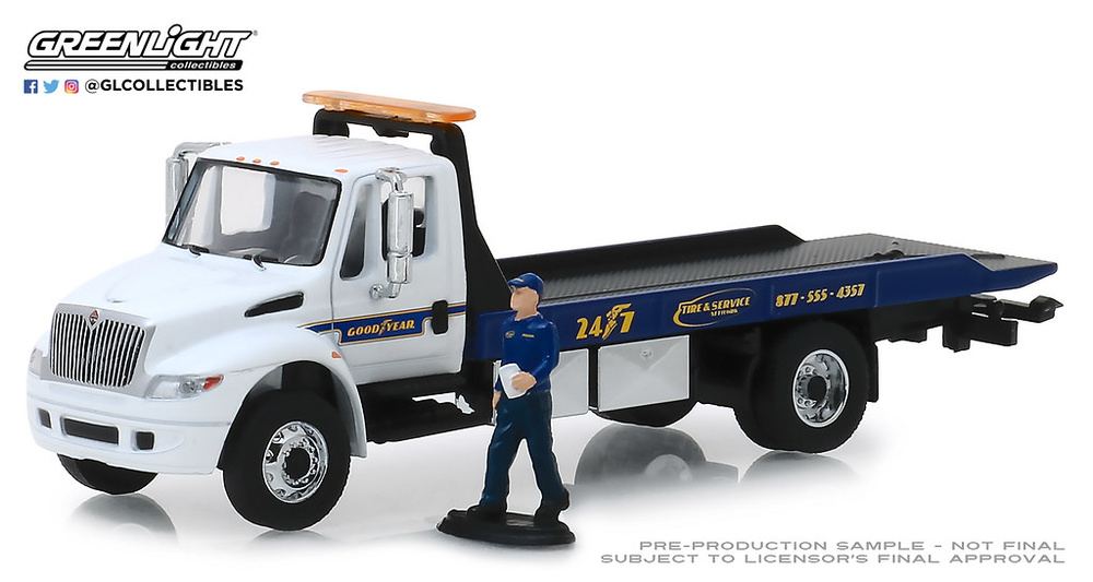 Camión Durastar con rampa y figura de mecánico 