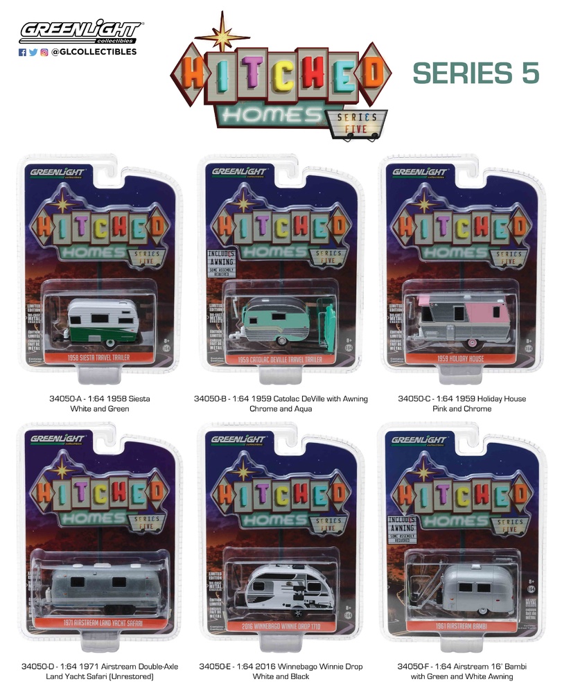 Hitched Homes Serie 5 (2019) Greenlight 34050 1/64 