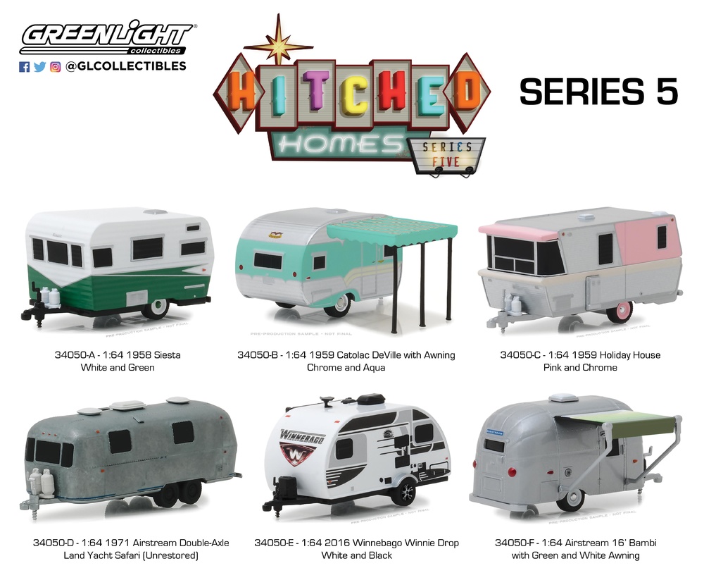 Hitched Homes Serie 5 (2019) Greenlight 34050 1/64 