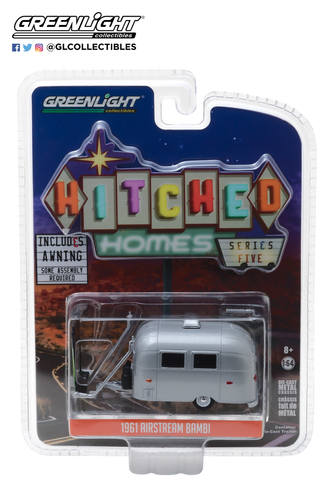 Airstream 16' Bambi con toldo (1971) Greenlight 34050F 1/64 