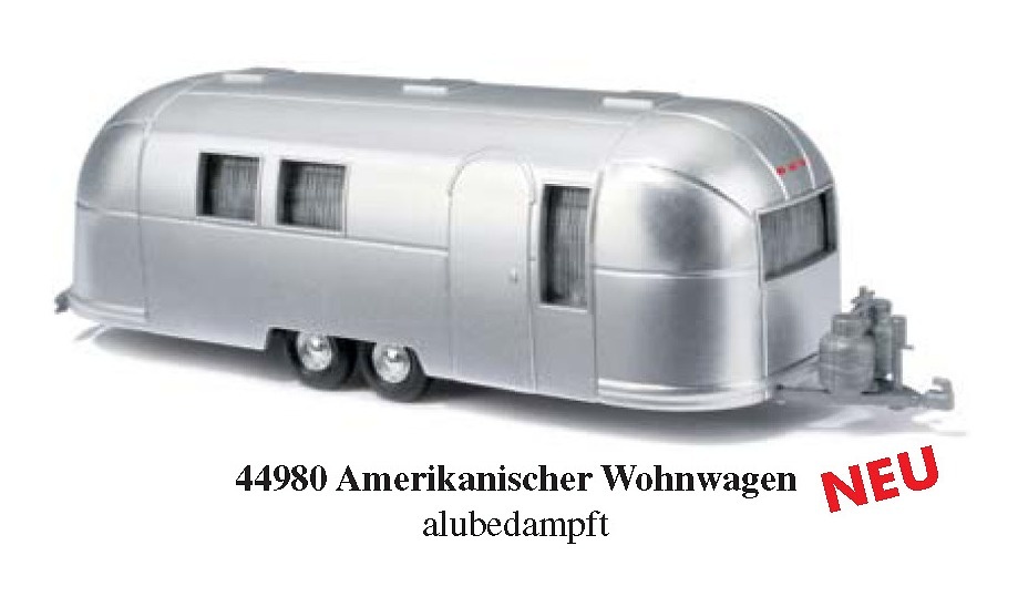 Caravana Americana Aluminio Busch 1/87 