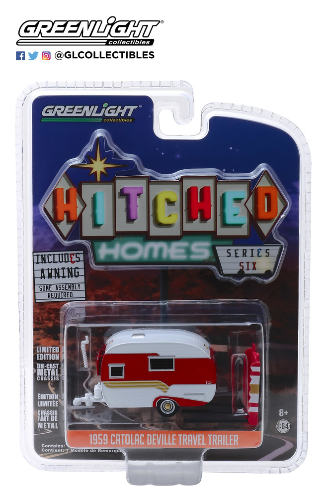 Remolque Catolac DeVille con toldo (1959) Greenlight 34060 1/64 