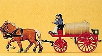Carro de Bomberos (1900) Cisterna Agua Preiser 30426 1/87 