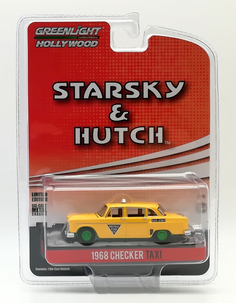 Checker Taxi - Metro Cab Co. - Starsky and Hutch (1968) Green Machine 44855C 1/64 