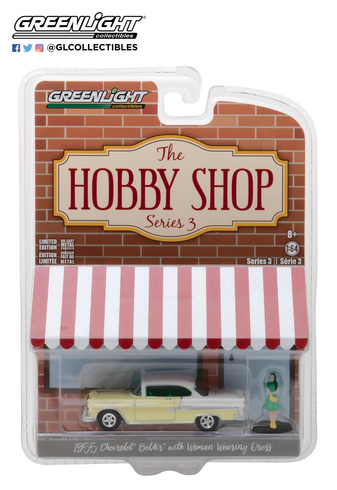 Chevrolet Bel Air con figura (1955) Greenlight 97030B 1/64 