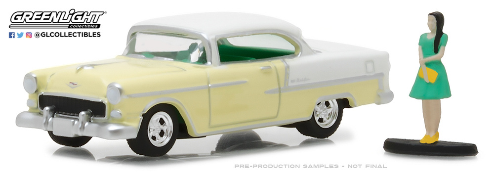 Chevrolet Bel Air con figura (1955) Greenlight 97030B 1/64 