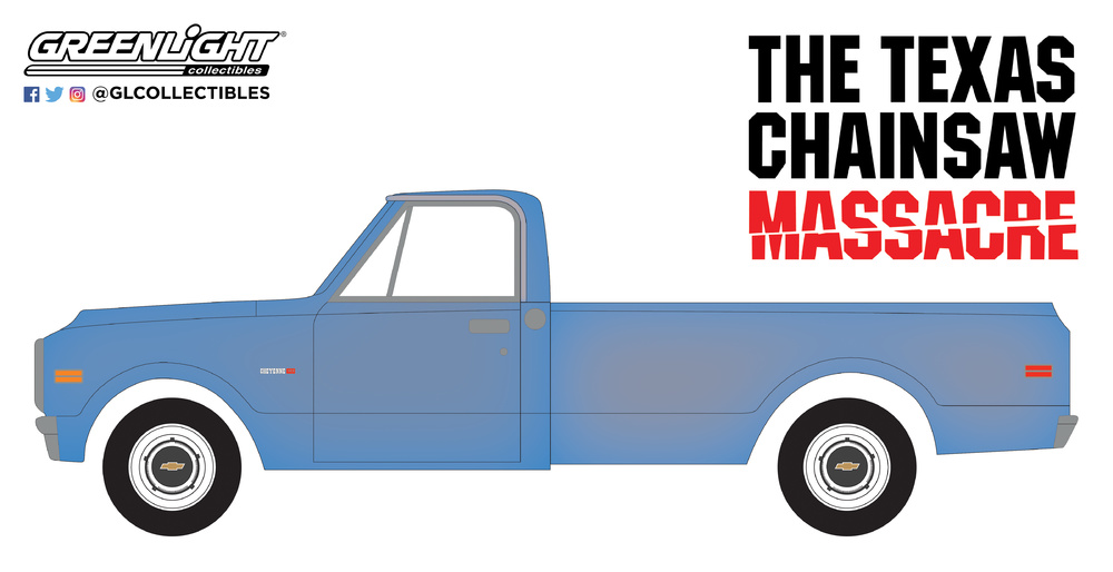 Chevrolet C-10 de 1971 The Texas Chain Saw Massacre (1974) Greenlight 44820B 1/64 