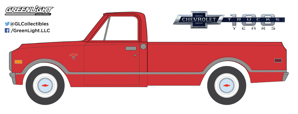 Chevrolet C10 100 aniversario (1968) Greenlight 27940B 1/64 