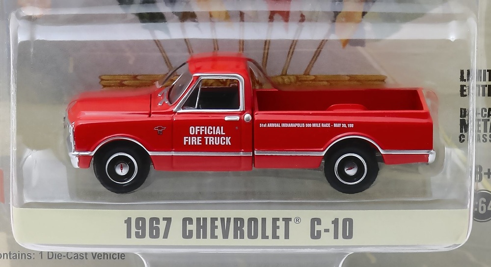 Chevrolet C10 Bomberos de la Carrera de las 500 millas en Indianapolis Greenlight 30030 escala 1/64 