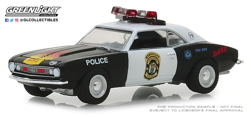 42870-A 1:64 Hot Pursuit Series 30 - 1967 Chevrolet Camaro Custom - Barnegat Township Police Department, New Jersey 