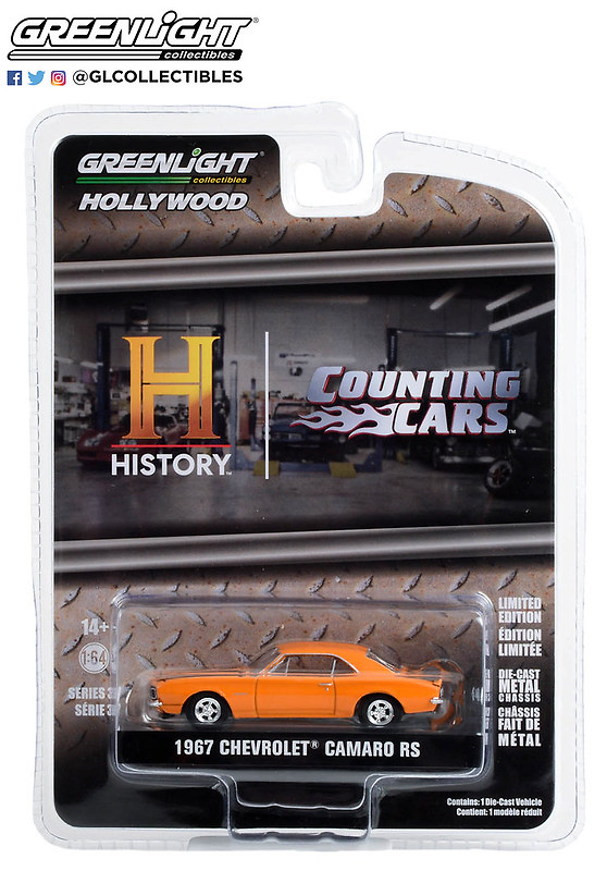 Chevrolet Camaro RS (1967) Counting Cars (2012-Current TV Series) Greenlight 44970F 1/64 