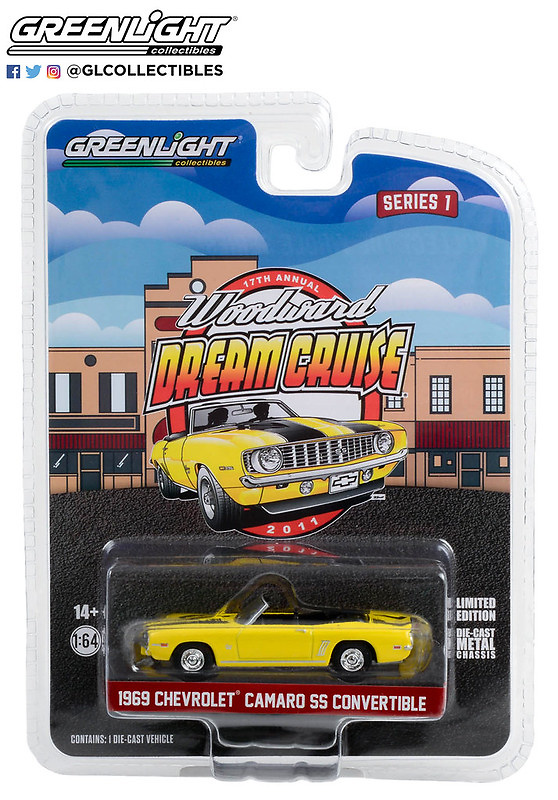 Chevrolet Camaro SS Convertible (1969) Greenlight 37280B 1/64 