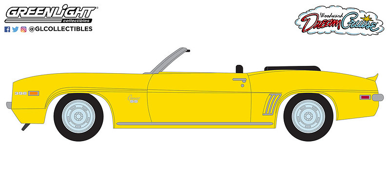 Chevrolet Camaro SS Convertible (1969) Greenlight 37280B 1/64 