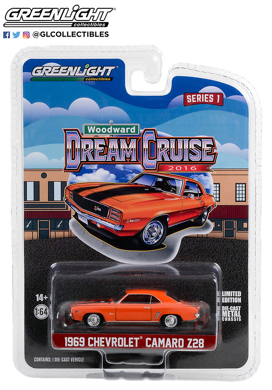 Chevrolet Camaro Z/28 (1969) Greenlight 37280D 1/64 