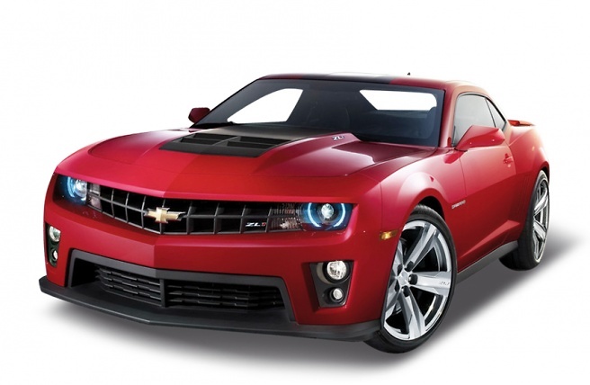 Chevrolet Camaro ZL1 (2012) Welly 24042 1:24 Fotografías del modelo real. Color Rojo Metalizado.