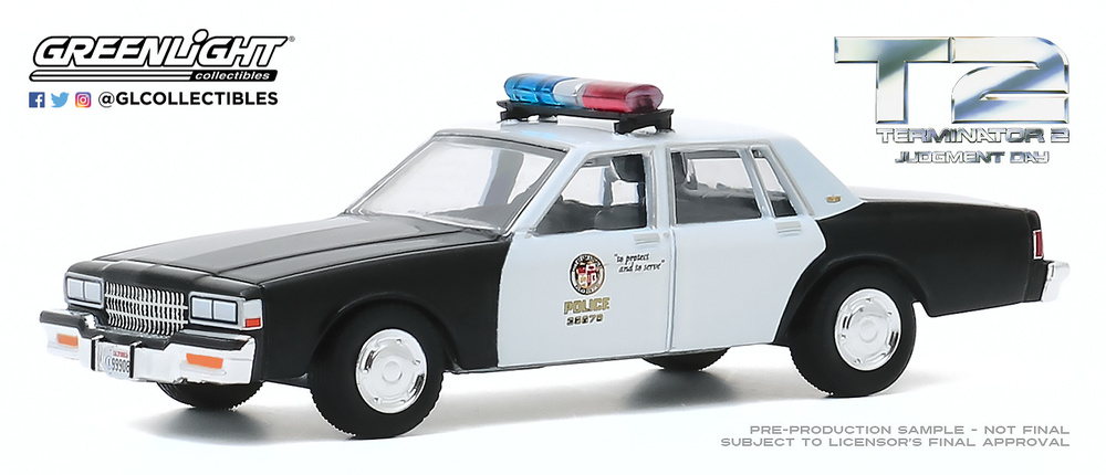 Chevrolet Caprice Policia pelicula Terminator 2 - Greenlight 44890F escala 1/64 