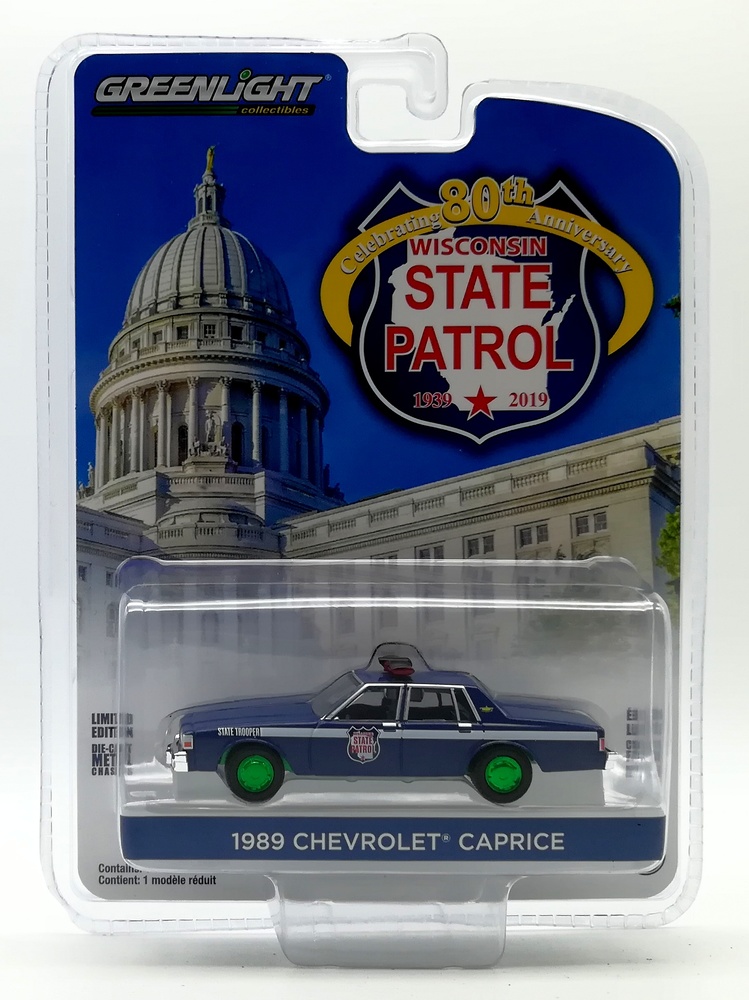Chevrolet Caprice - Wisconsin State Patrol 80 Aniversario (1989) Greenlight 28000D 1/64 