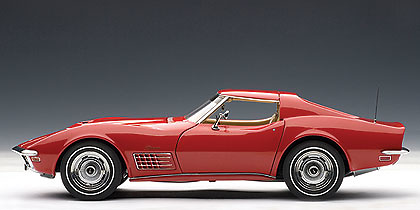 Autoart 71172 Chevrolet Corvette (1970) Autoart 1/18 Color Rojo