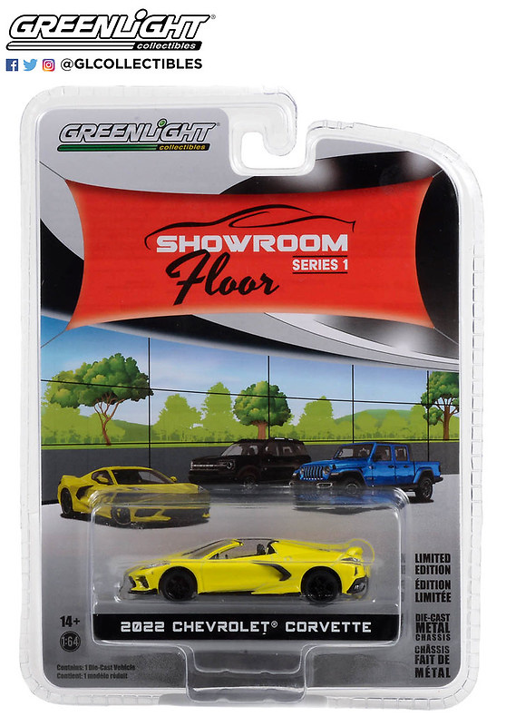 Chevrolet Corvette C8 Convertible (2022) Greenlight 68010A 1/64 