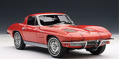 Autoart 71183 Chevrolet Corvette Coupé (1963) Autoart 1/18 color rojo