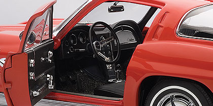 Autoart 71183 Chevrolet Corvette Coupé (1963) Autoart 1/18 color rojo