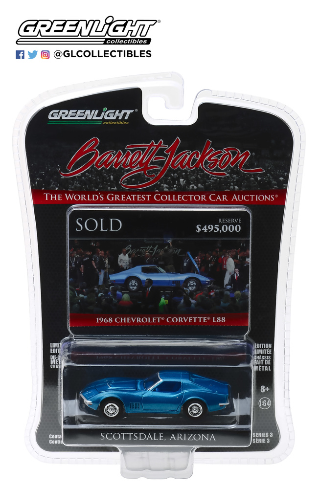 Chevrolet Corvette L88 - Lote 1418 (19689 greenlight 37160B 1/64 