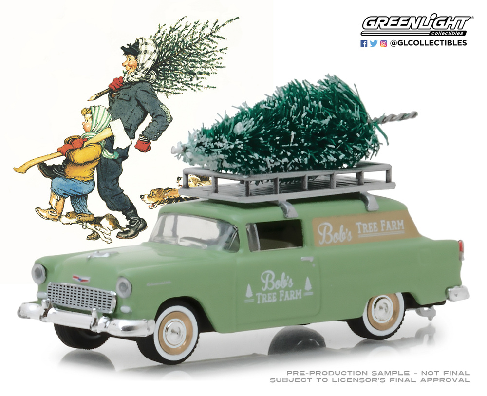 Chevrolet Sedán Delivery (1955) 37150B Greenlight 1/64 