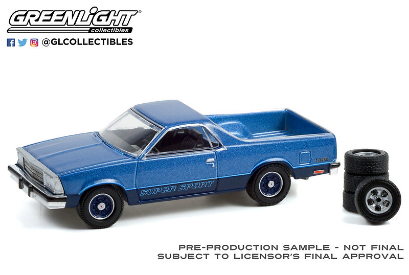 Chevrolet El Camino Super Sport con 4 ruedas (1980) Greenlight 97120C 1/64 